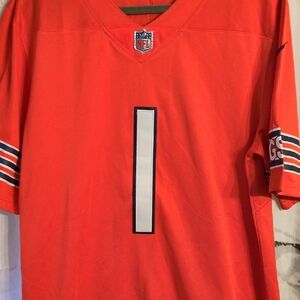 NFL Bright Orange Jersey with Black Accents
